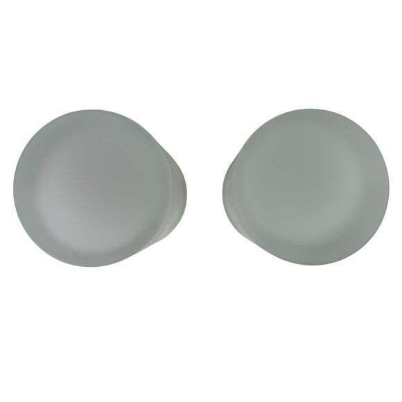 George Briard Set 2 Frosted Glass Crane Bird Lowball Barware Glasses Drink READ - Picture 5 of 8